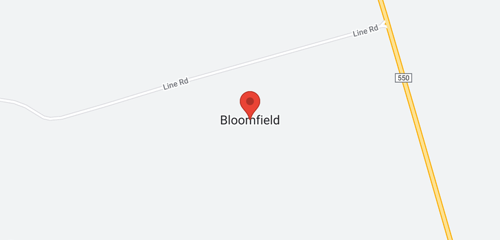 map of 784 Bloomfield Ridge South Road